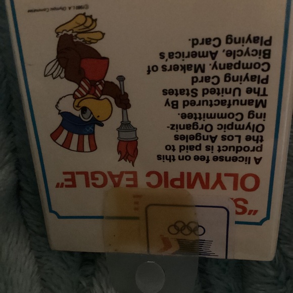 NEW VINTAGE 1984 Sam the Olympic Eagle Playing Cards Factory SealedLos Angeles - Picture 3 of 5